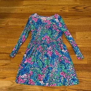 Lilly Pulitzer Kids Dress in Blue and Pink Floral size 12-14